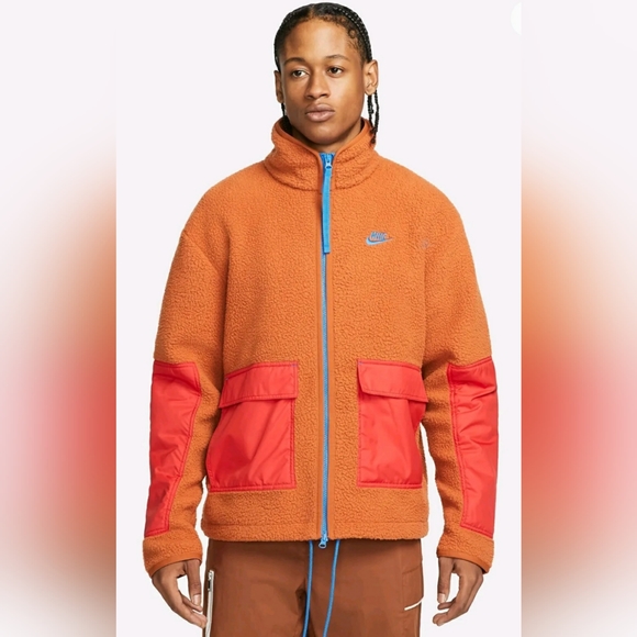 Nike Sportswear Sport Essentials Sherpa Fleece Mens Zip Jacket DD5021-246 $150 - Picture 5 of 8